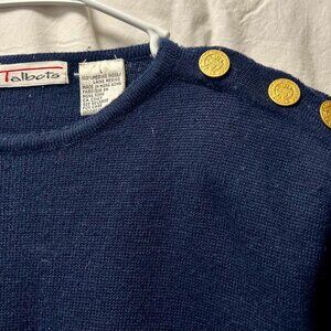 Talbots Navy Blue Sweater